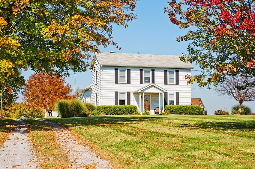 Country home bought with USDA loan